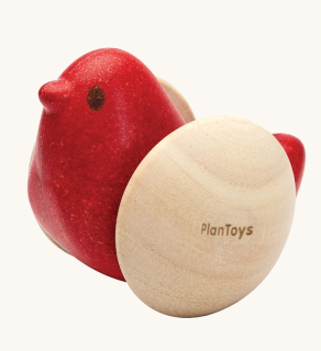 Plan Toys - Červený ptáček
